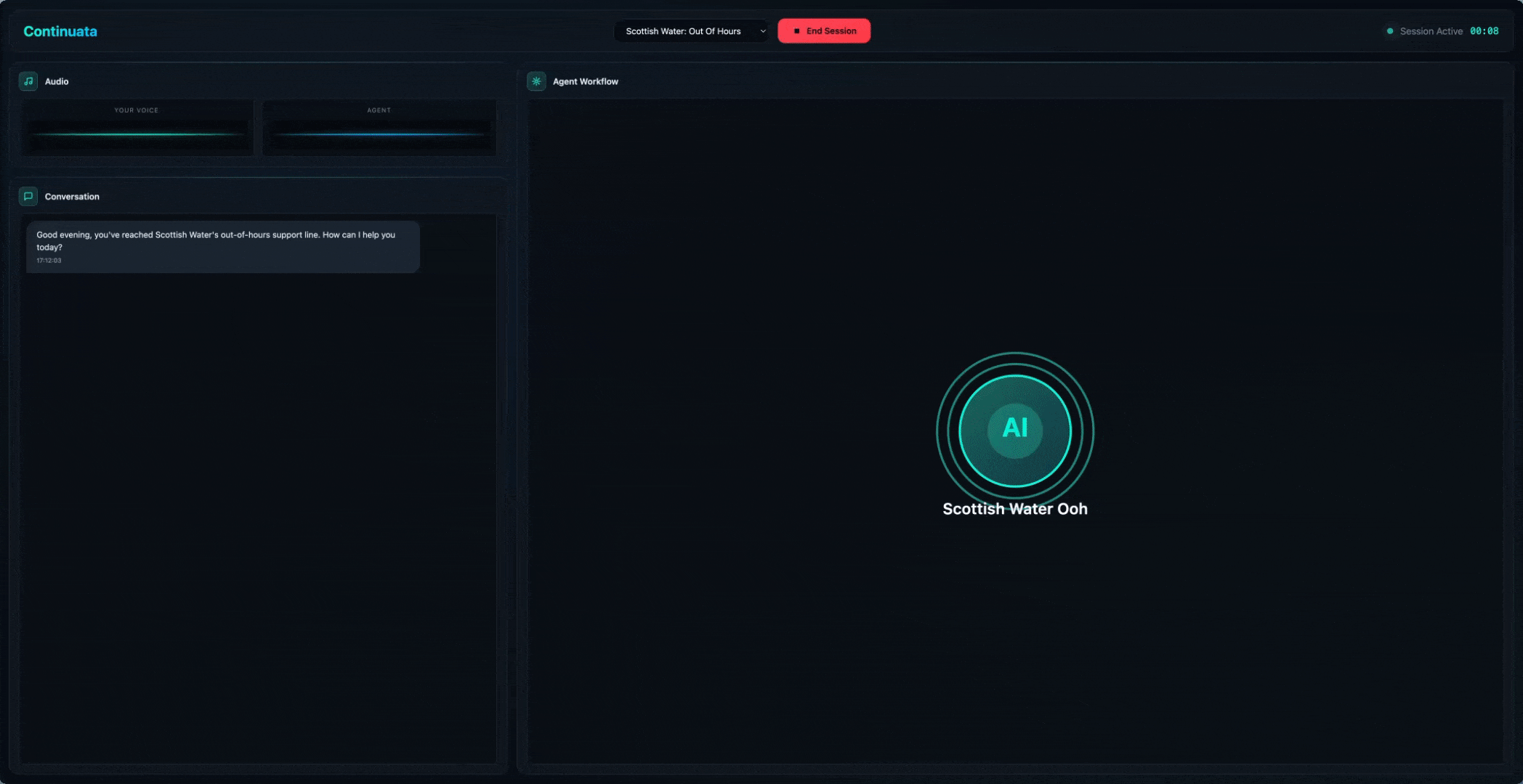 Product demonstration showing AI-powered form completion
